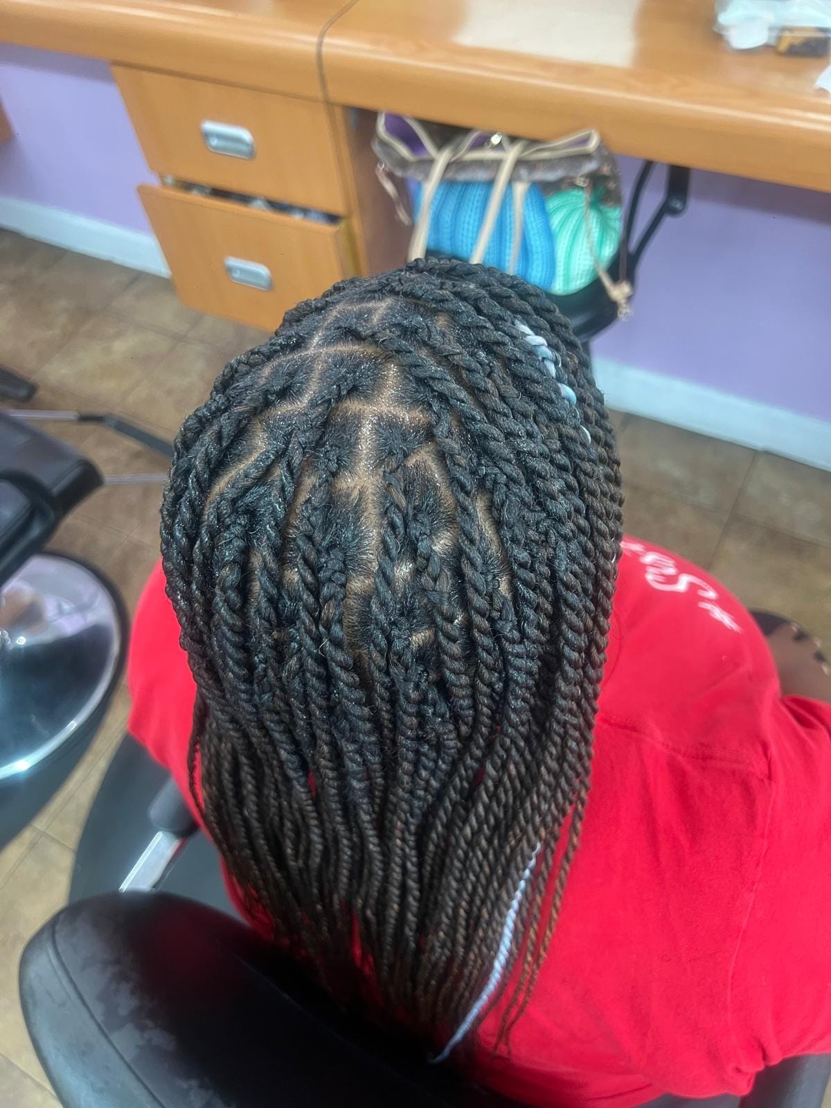 Box braids by Akwaba Hair Braiding
