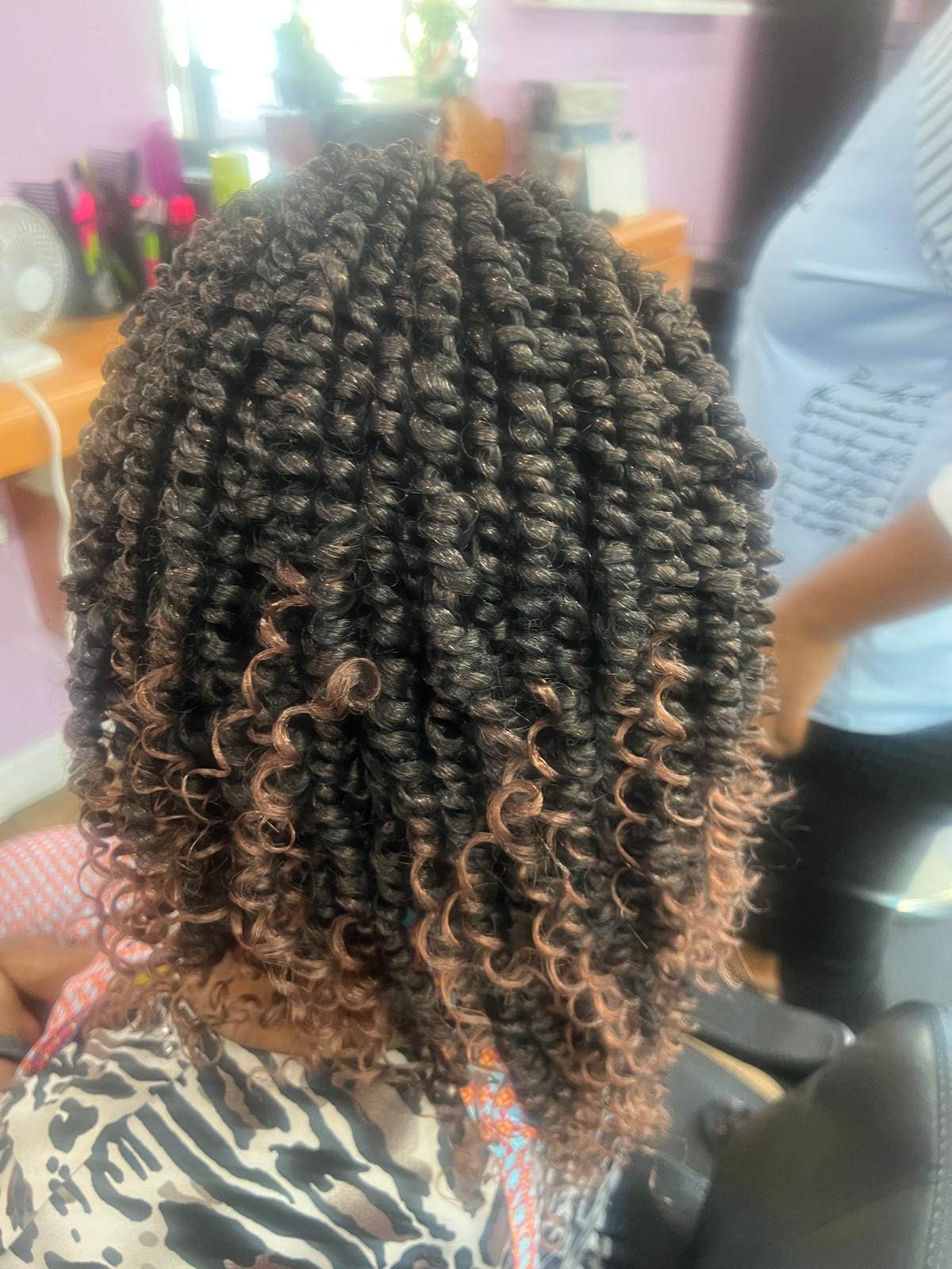 Crochet braids by Akwaba Hair Braiding