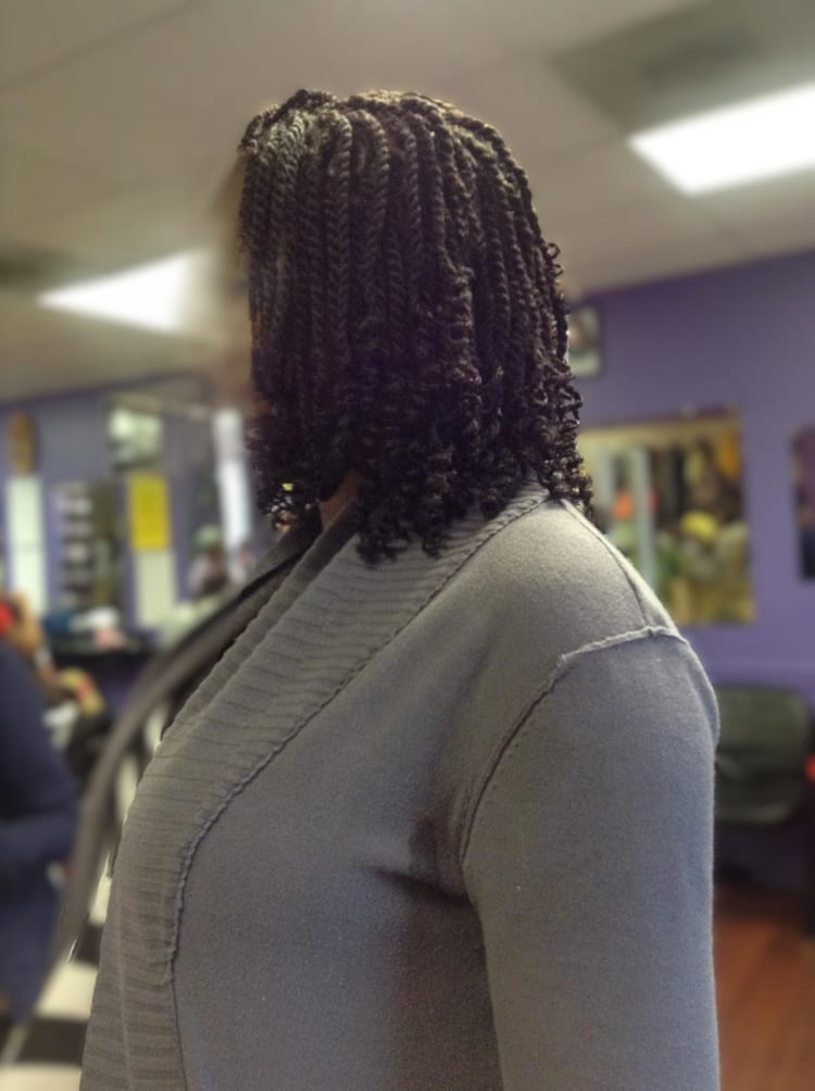 Women's twists by Akwaba Hair Braiding