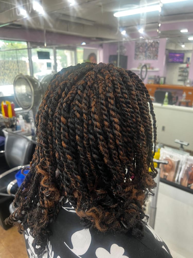 Women's twists by Akwaba Hair Braiding