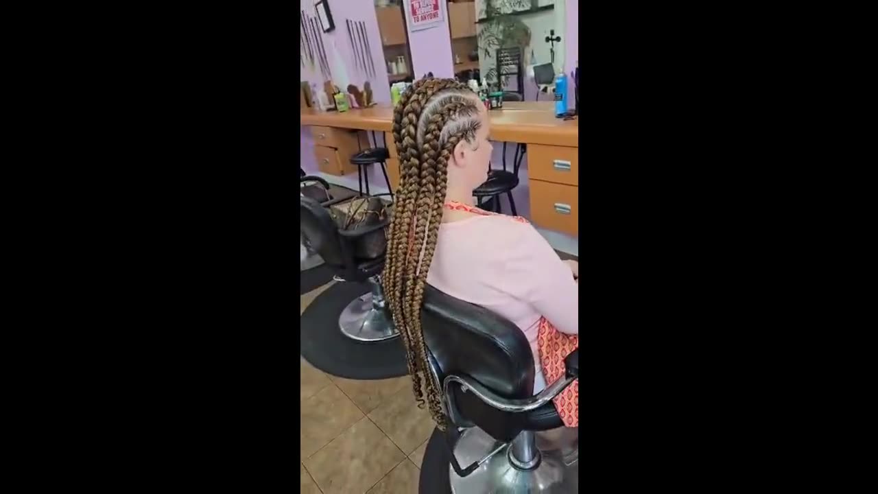 Viking Cornrows video by Akwaba Hair Braiding